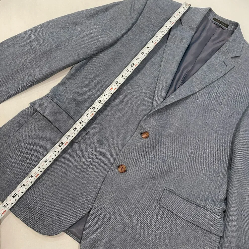 ~ Lauren Ralph Lauren 44R Men's LRL Blazer Sport Coat Blue Texture 44 R